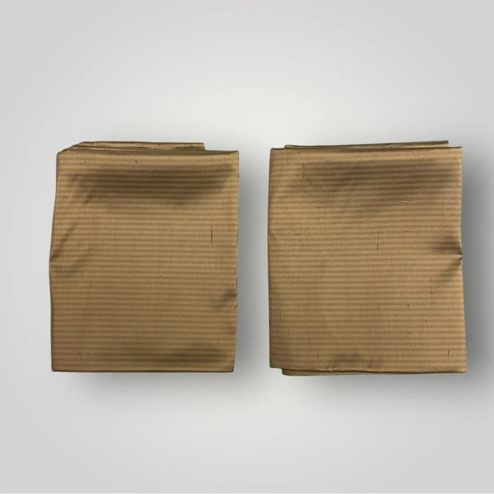 Restoration Hardware Thai Tonal‎ Silk Stripe Drapery 83